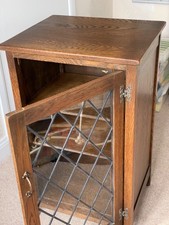 Webber oak stereo cabinet