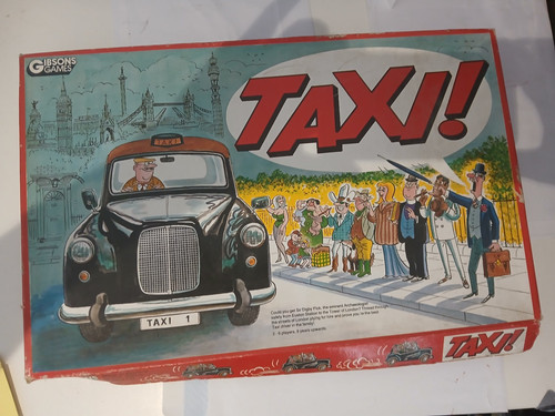 Taxi board game - taxi!, 1970's