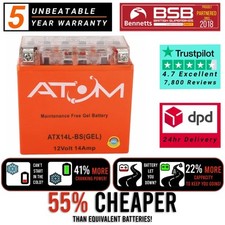 YTX14L-BS Atom Gel Motorcycle