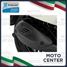 Black Matte Heat Shield Protection Muffler Piaggio Vespa GTS 300 ABS Super Tech