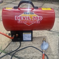 Clarke Devil 700 Propane Fired Space Heater Output 50,000 BTU/Hr (14.6 KW) 5.3k