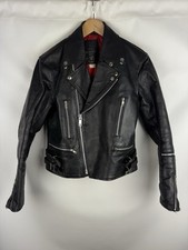 Vintage 80s Campri Everest Men’s Leather Biker Jacket Size 38 / Xs S