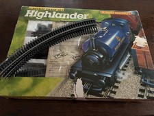Hornby Highlander train set, working, with extra track (blue train)