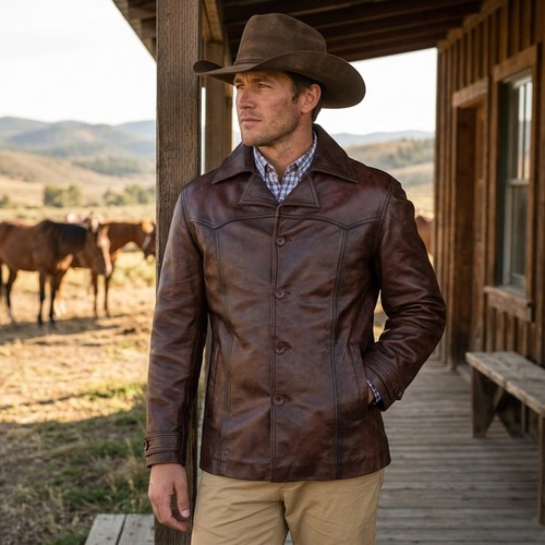 Mens distressed brown - distressed,