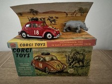 CORGI 256 "RENOVATED" - VW 1200 EAST AFRICAN SAFARI - WITH A "REPRODUCTION BOX"