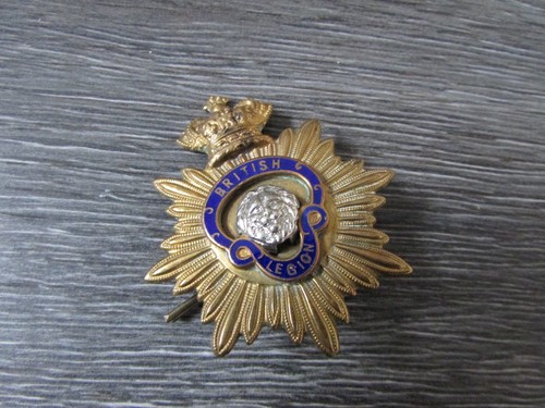 British legion early - cap, badge