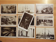 Lot of Lord Nelson HMS Victory Postcards Battle of Trafalgar War Ship Cannons