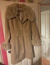 beige coat size XL with fake