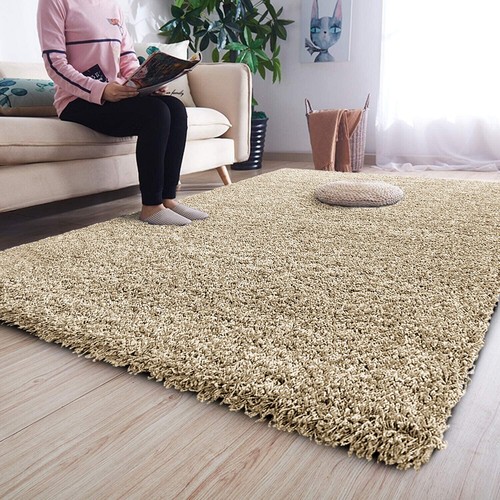 Fluffy rugs large shaggy rug - rugs,