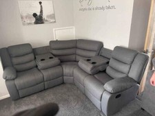 Roma Grey Fabric Recliner 2c2