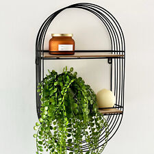 Oval Wall Shelf Unit Black