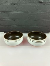 2 x Denby Gourmet Vanilla Cereal Bowls 5.25" Wide Set