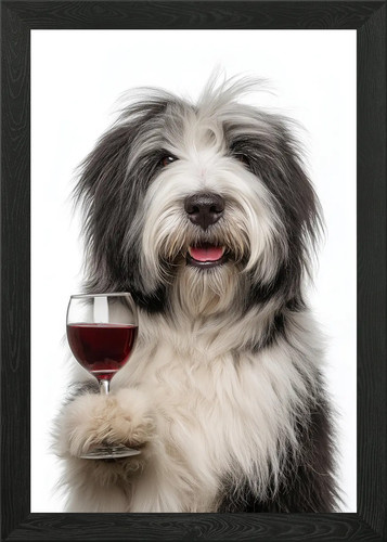 Polish lowland sheepdog with - sheepdog,