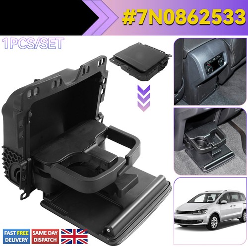 Rear armrest center cup - cup, holder