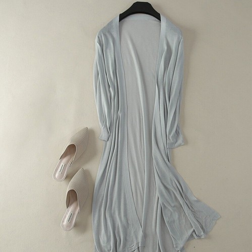 Long sleeve cardigan mesh - long,