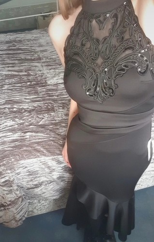 Lipsy black gothic - prom, dress