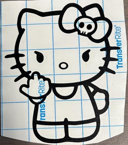 Hello kitty middle finger - kitty,