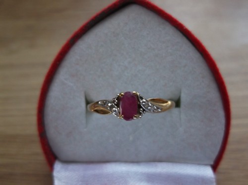 Antique 18ct diamond and - , ruby