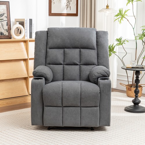 Grey linen armchair manual - armchair,