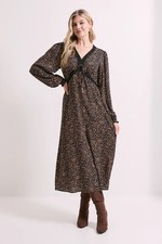 Dorothy Perkins Black Midi Dress Womens Daywear Dresses