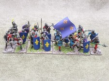 28mm Medieval Hundred Years War MEN AT ARMS x24 Well Painted Perry Minis 33682