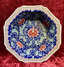 A Superb 13” Chinese Imari Octagonal Charger / Bowl. Republic Period.  