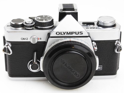 Olympus om2 35mm silver film - olympus,