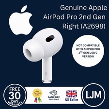 Apple AirPods Pro 2nd Gen Right Side A2698 – Lightning Version Only (Not USB-C)