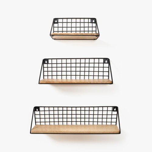 Wooden floating shelves - wooden,