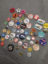 VINTAGE RETRO PIN BADGE COLLECTABLES JOBLOT BUNDLE 1980'S MEMORABILIA RARE