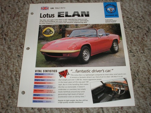 1962 1973 lotus elan - 1962-1973, hot