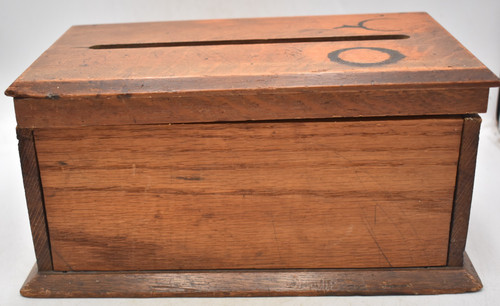 Antique oak deed - oak, vintage