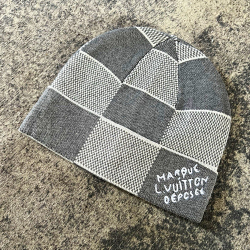 Louis vuitton grey check wool - louis,
