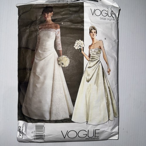 Vogue v2842 wedding dress - wedding,