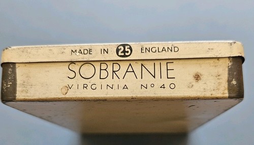Vintage cigarette tin sobranie - tin,