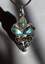 Large 925 Silver Multi-Stone