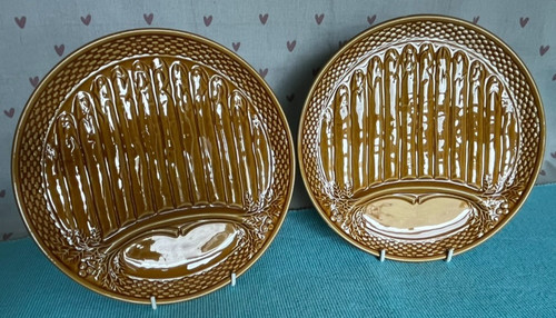 Vintage french majolica - x2,