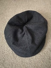 BEECHFIELD CAP/HAT BAKER BOY FLAT PEAKY GATSBY GREY WOOL VISCOSE MIX B623