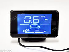 CISBO LED DISPLAY 4 REAR REVERSE 18mm PARKING SENSORS HUMAN VOICE ALERT KIT