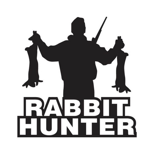 Rabbit hunter vinyl - rabbit, sticker
