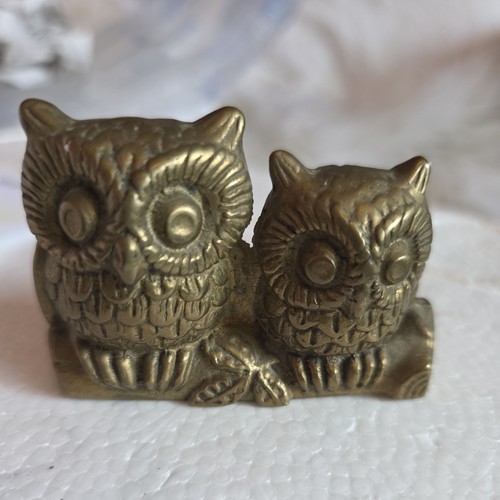 Vintage brass owl - vintage,