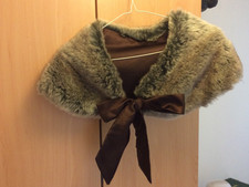 Grey Faux Fur Bridal Wedding