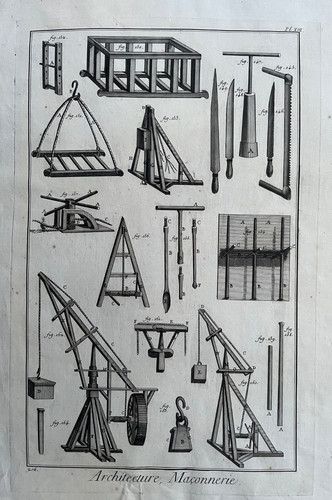 1778 antique print - 1778, stone