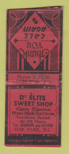 Matchbook cover d elite - -,