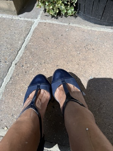Pavers navy smart heeled - smart, shoes