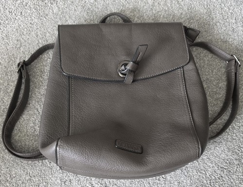 Grey faux leather - leather, di