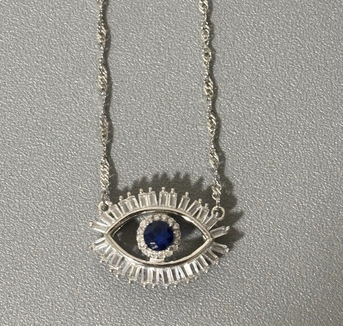 Cote argent evil eye pendant - cote,