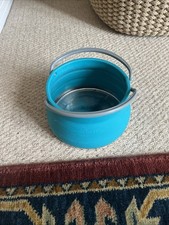 Collapsible Camping Saucepan Kettle Silicon Cooking Pot Caravan Camper 1 Litre