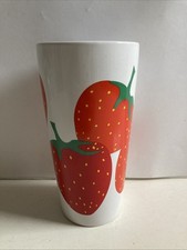 Vintage ASA Germany 80s Ceramic Vase cup Strawberry Motif “Tutti Frutti “ Range