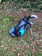 US Kids Ultralight 48” Golf Clubs Fairway Driver 6-8 Iron Pw Putter Stand Bag 7y